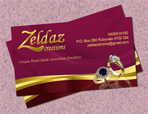 Visitenkarten-Design von Rikaz für Zeldaz Pty Ltd | Design #2263527