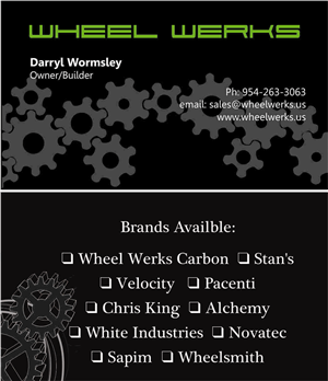 Design de Carte de Visite par RANGE pour Wheel Werks | Design : #2273008