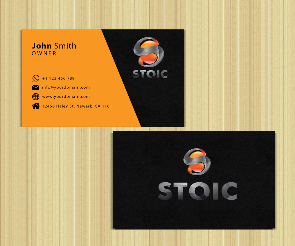 Business Card Design by jehuty72 for Stoic | Design #10719553