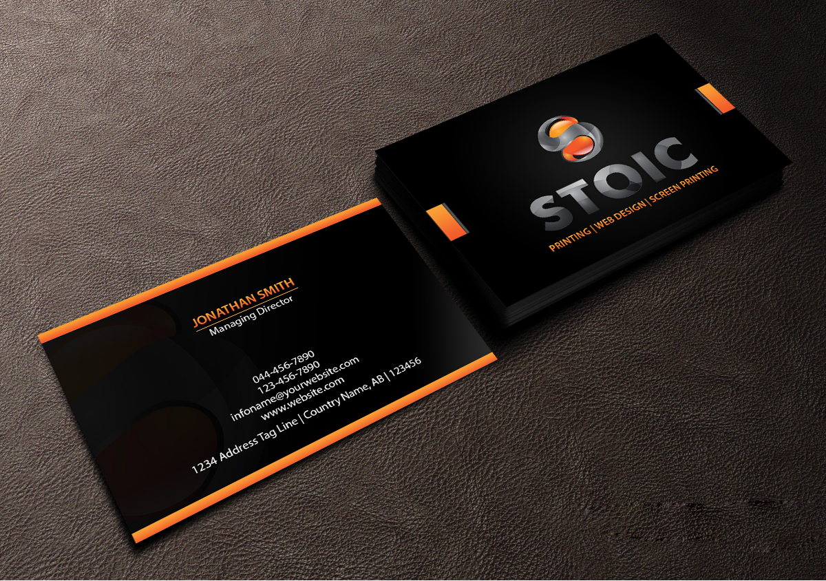 Diseño de Tarjeta de Presentación por Creations Box 2015 para Stoic | Diseño #10735710