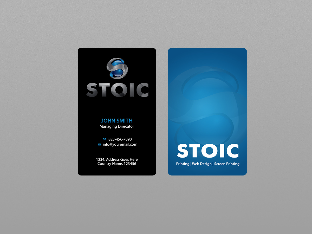 Diseño de Tarjeta de Presentación por Creations Box 2015 para Stoic | Diseño #10735712