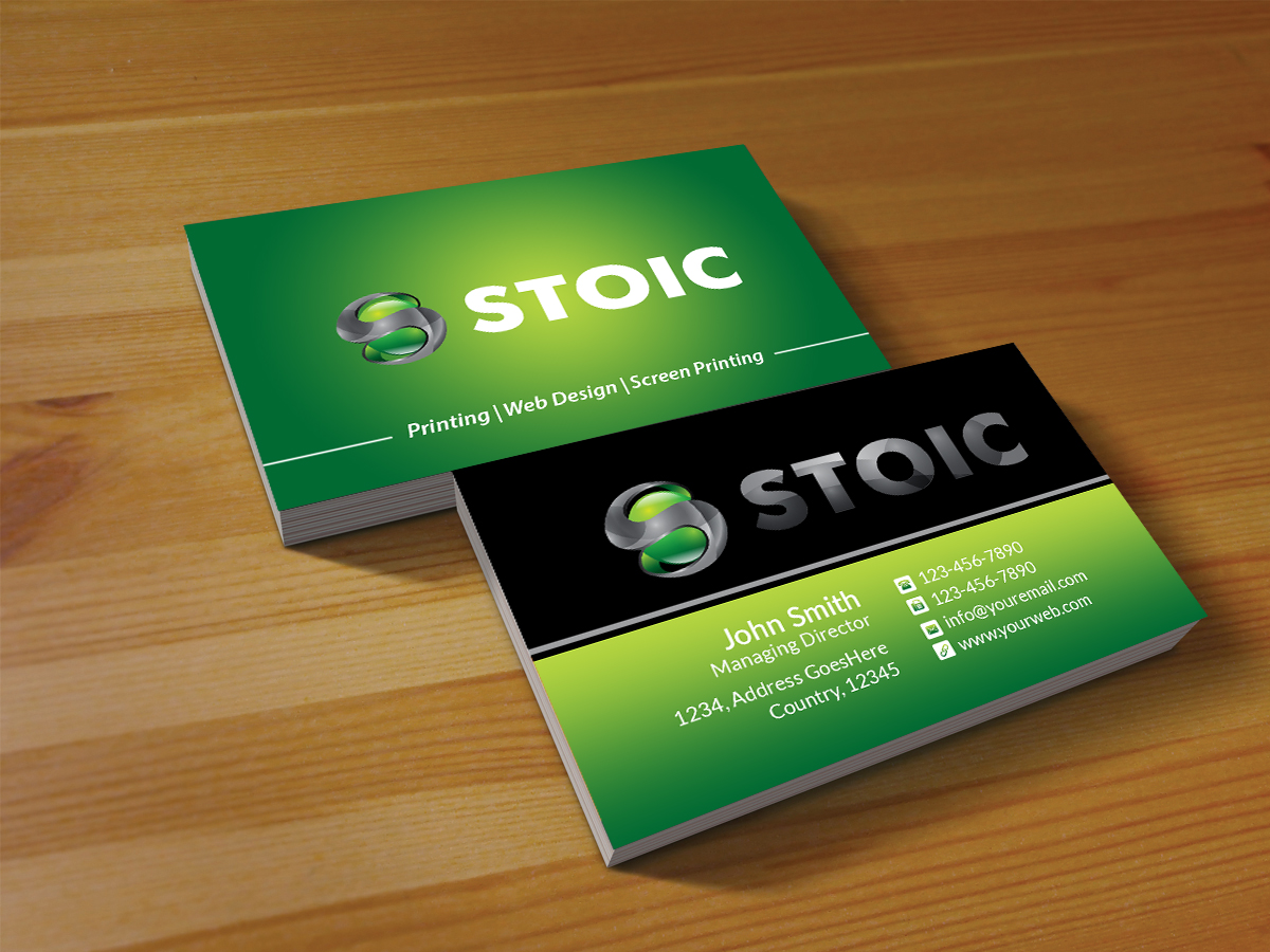 Diseño de Tarjeta de Presentación por Creations Box 2015 para Stoic | Diseño #10735716