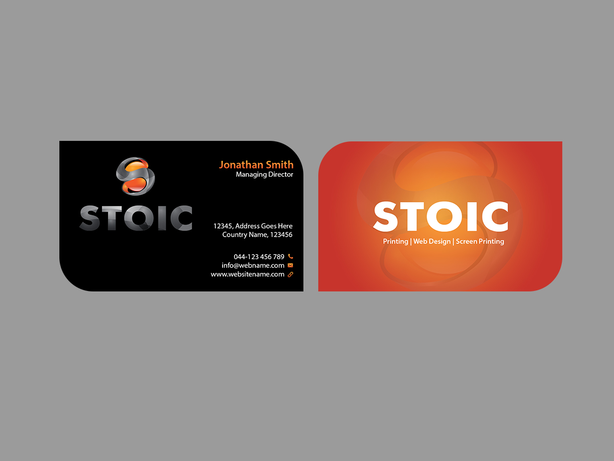 Business Card Design by Creations Box 2015 for Stoic | Design #10735722