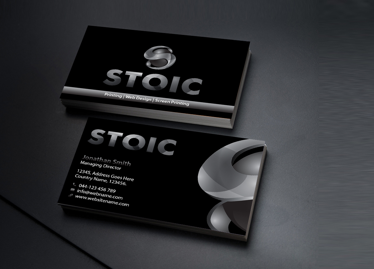 Diseño de Tarjeta de Presentación por Creations Box 2015 para Stoic | Diseño #10735723