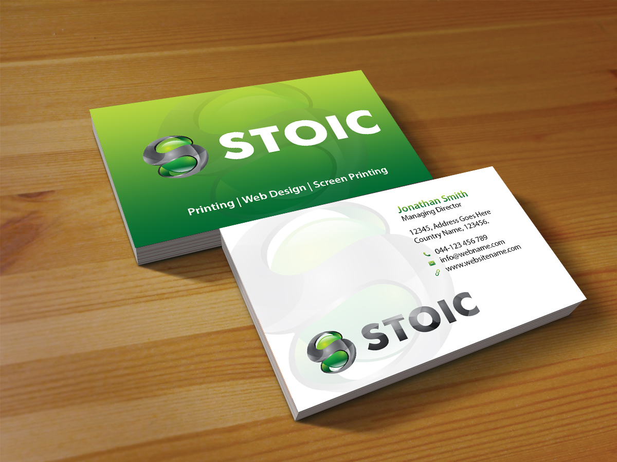 Business Card Design by Creations Box 2015 for Stoic | Design #10735724