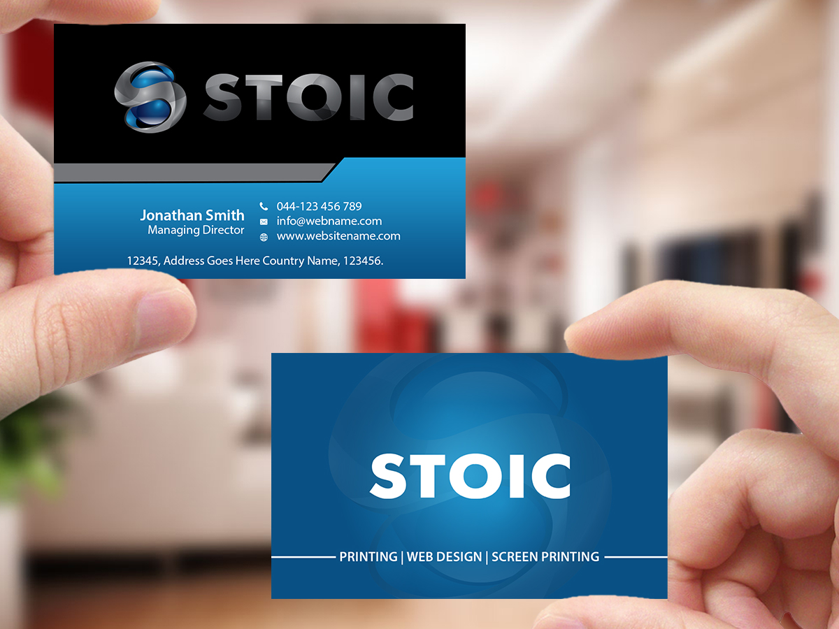 Diseño de Tarjeta de Presentación por Creations Box 2015 para Stoic | Diseño #10735725