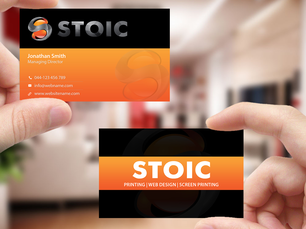 Business Card Design by Creations Box 2015 for Stoic | Design #10735726