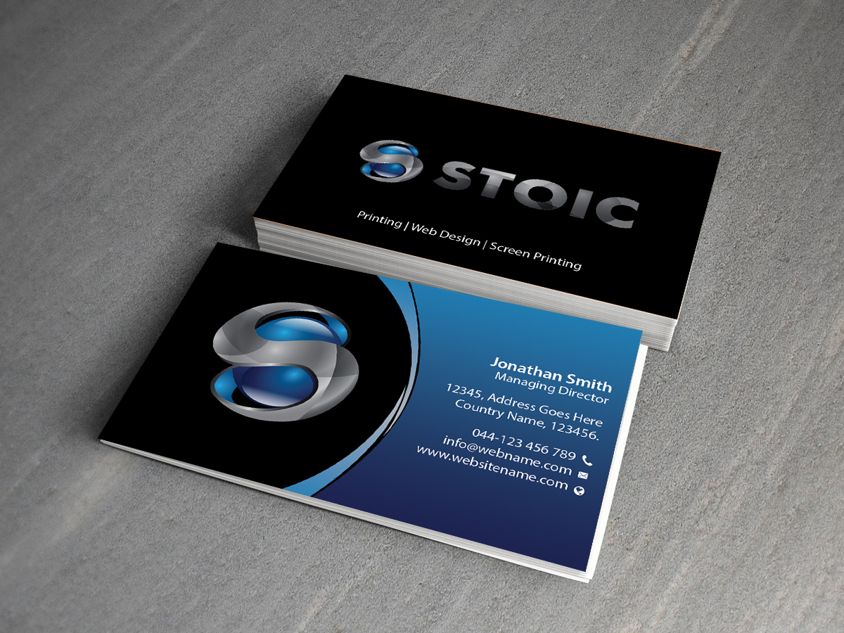 Business Card Design by Creations Box 2015 for Stoic | Design #10735730