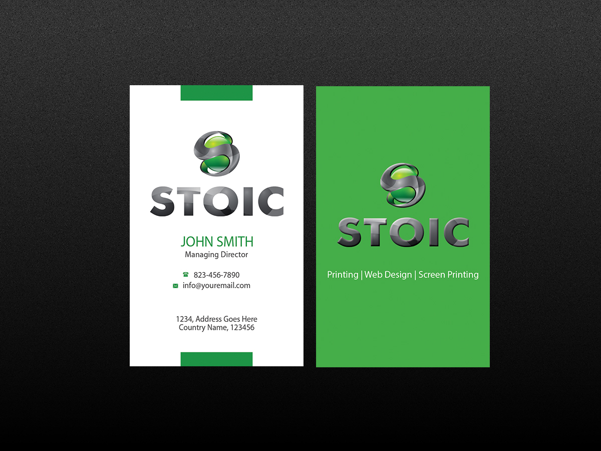 Business Card Design by Creations Box 2015 for Stoic | Design #10735731