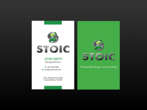 Business Card Design by Creations Box 2015 for Stoic | Design: #10735731