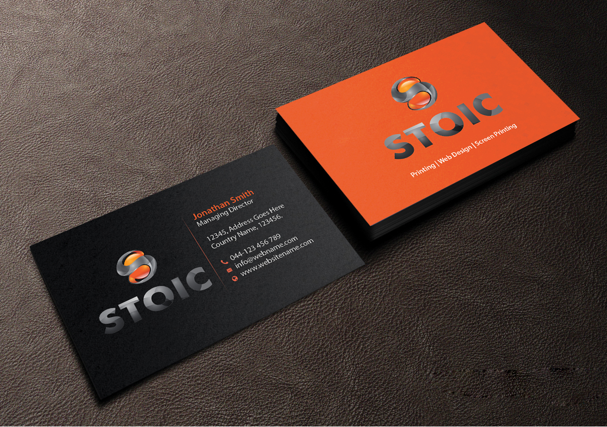 Business Card Design by Creations Box 2015 for Stoic | Design #10735733