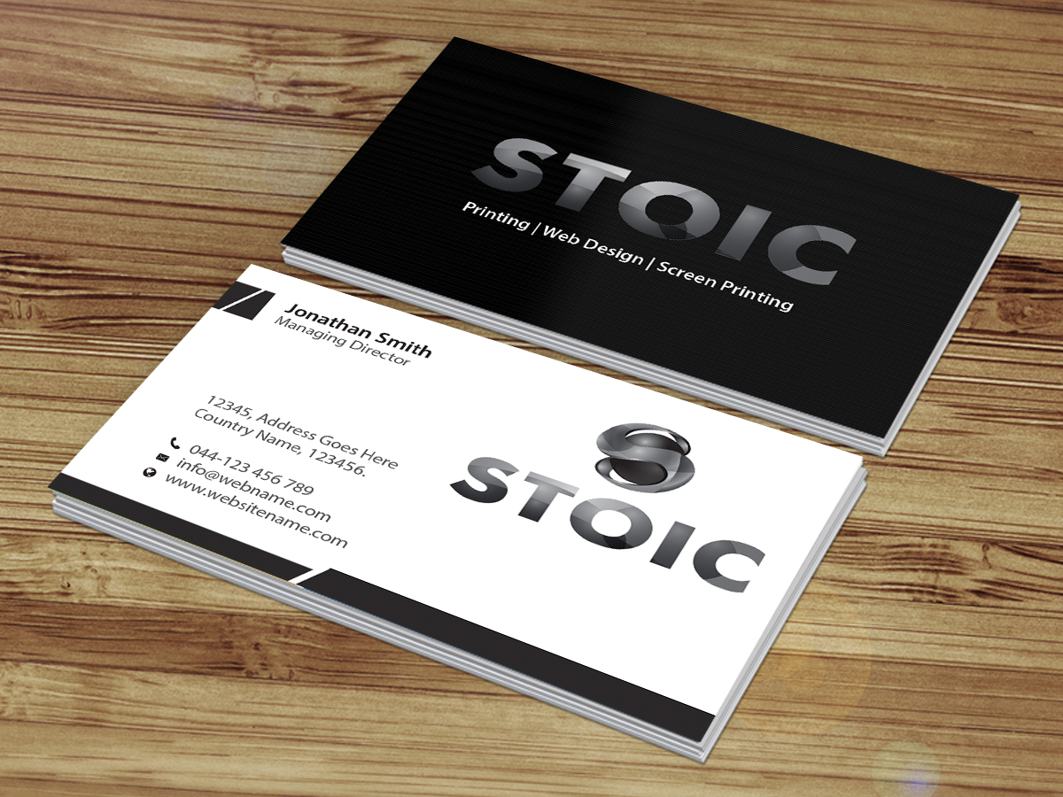 Business Card Design by Creations Box 2015 for Stoic | Design #10735736