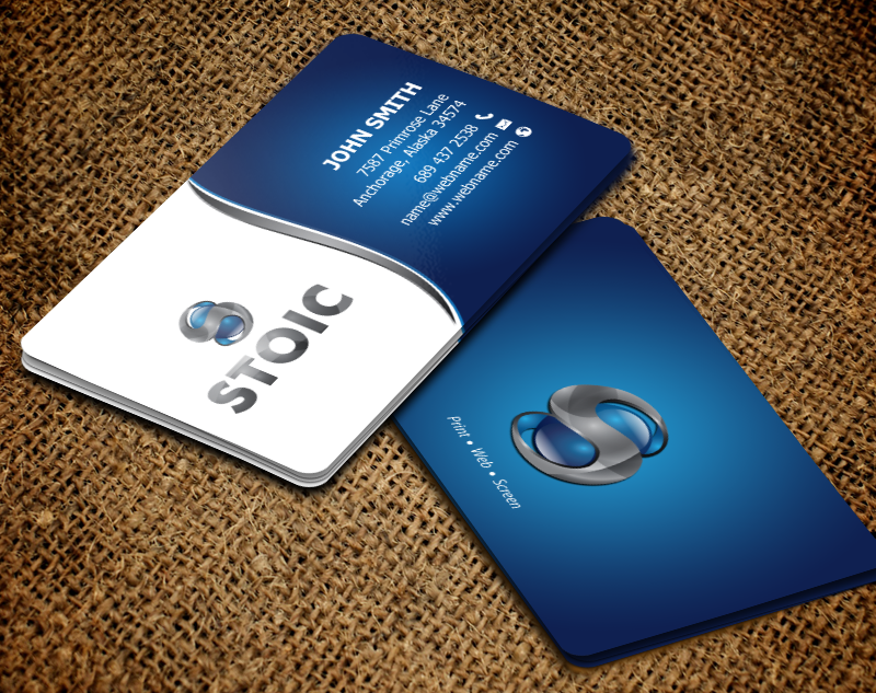 Business Card Design by chandrayaan.creative for Stoic | Design #10710051