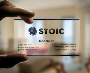 Business Card Design by chandrayaan.creative for Stoic | Design: #10710066