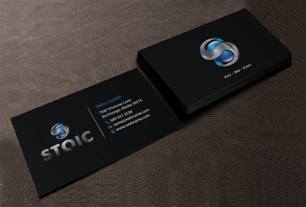 Business Card Design by chandrayaan.creative for Stoic | Design #10710104