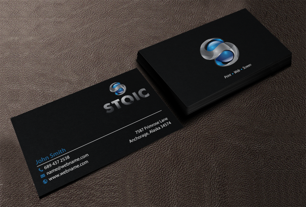 Business Card Design by chandrayaan.creative for Stoic | Design #10710106