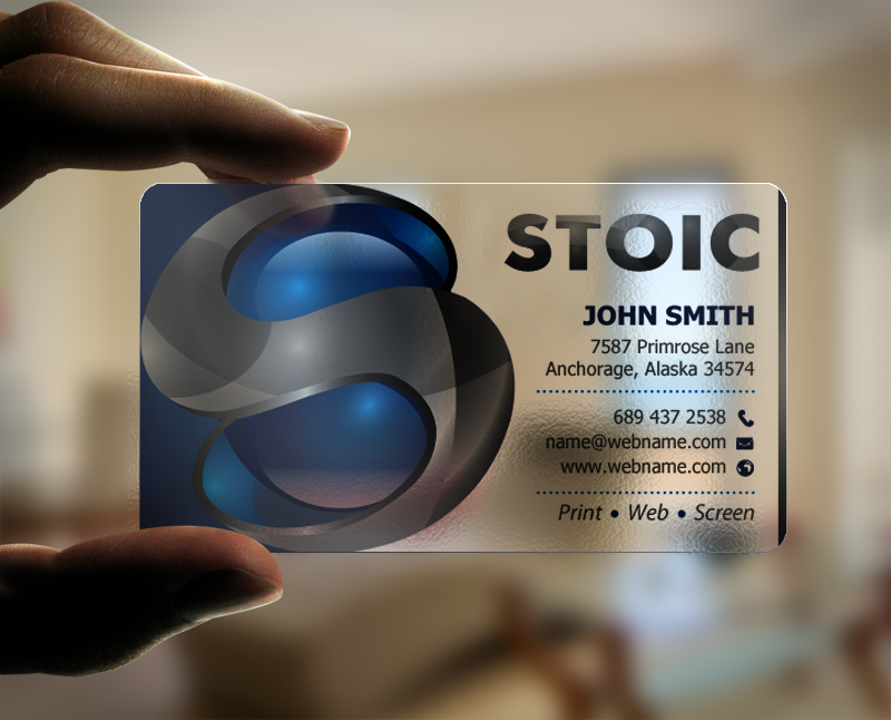 Business Card Design by chandrayaan.creative for Stoic | Design #10710107