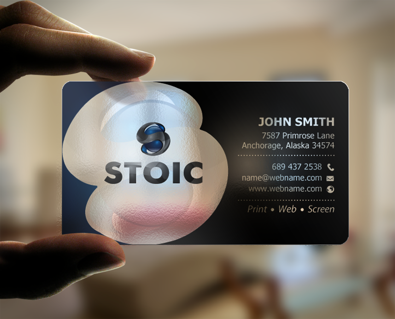 Diseño de Tarjeta de Presentación por chandrayaan.creative para Stoic | Diseño #10710109
