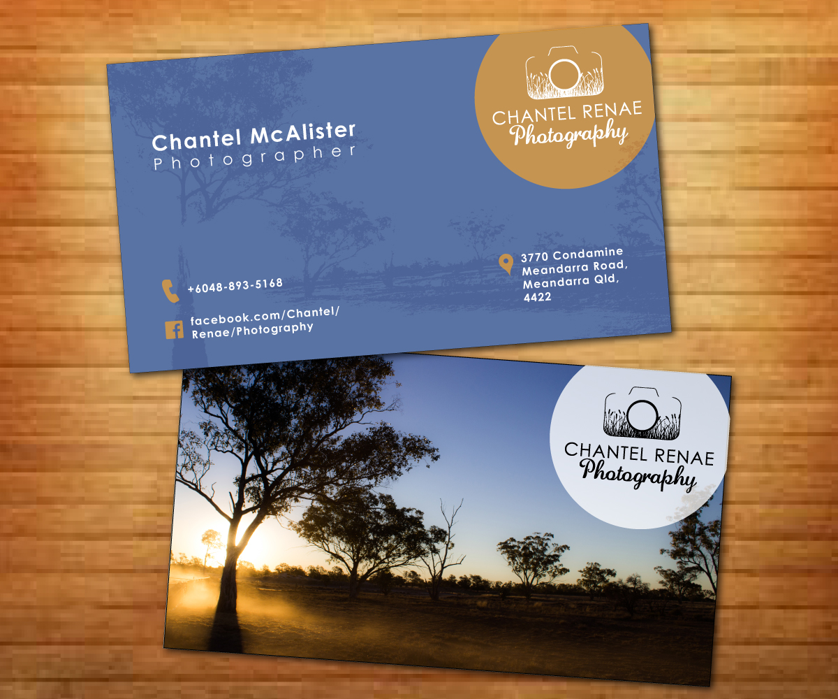 Business Card Design by Fadzli Razali for Chantel Renae Photographg | Design #2264278
