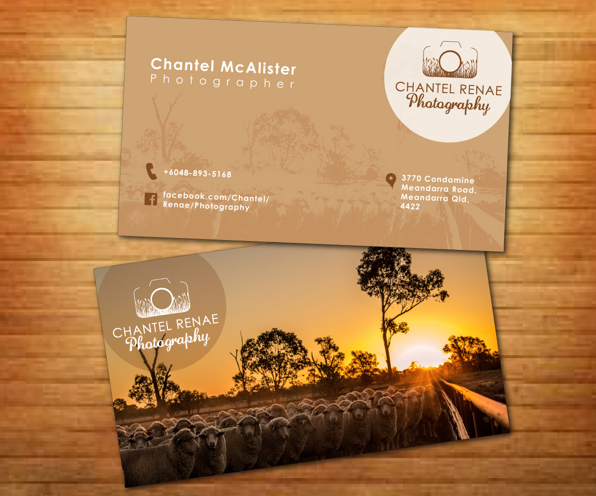 Business Card Design by Fadzli Razali for Chantel Renae Photographg | Design #2264280