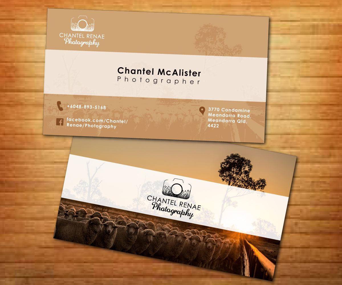 Business Card Design by Fadzli Razali for Chantel Renae Photographg | Design #2264287