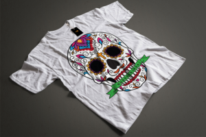 Souvenir Company needs a Mexican Skull TShirt | Diseño de Camiseta por sharon bolder