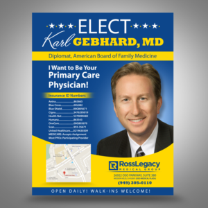 family doctor wants look of political campaign type ad | Advertisement Design by earldesigns