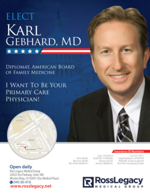 family doctor wants look of political campaign type ad | Advertisement Design by JCR