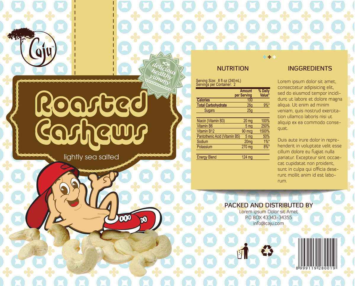 Verpackungs-Design von Visualland für Caju Company | Design #2276015