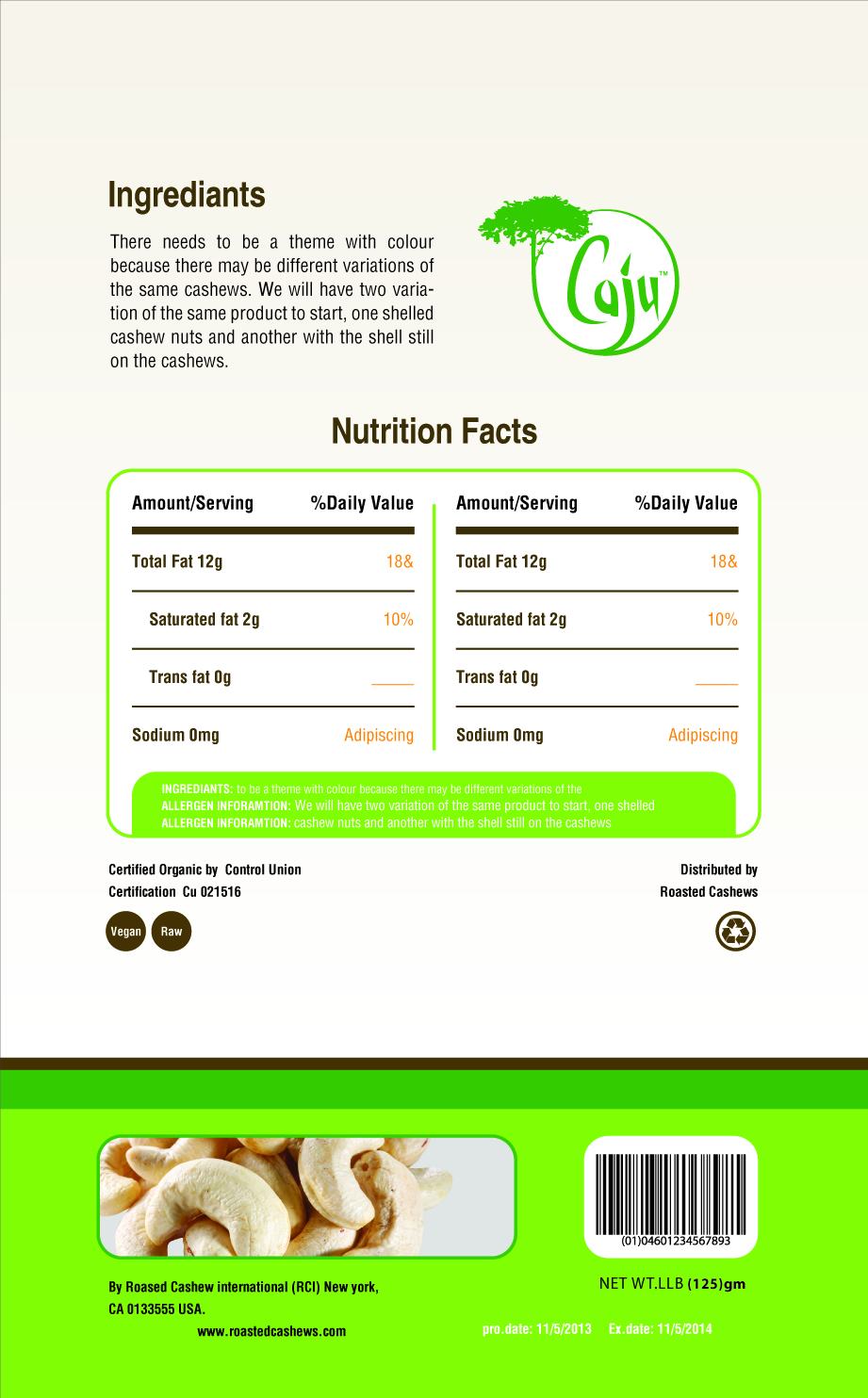 Verpackungs-Design von Objects für Caju Company | Design #2306744