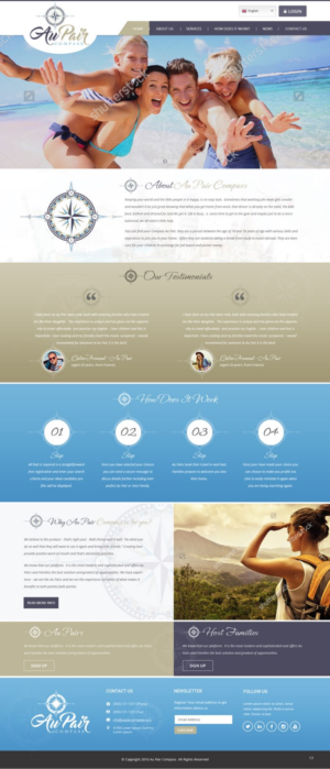 Stylish WordPress Web Site for International Young Travellers and Families