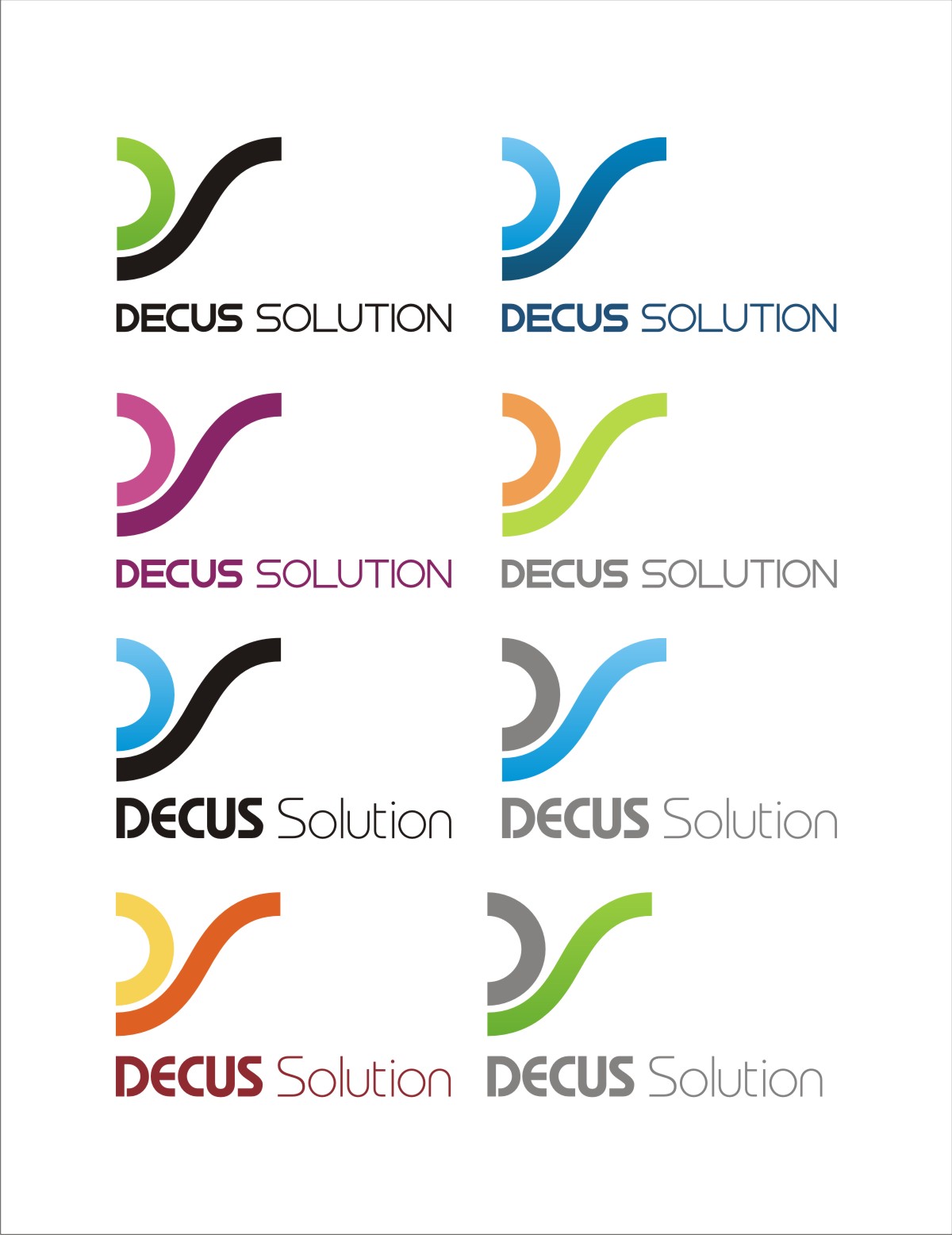 Logo Design by In2Graphics for Decus Solutions  | Design #21167
