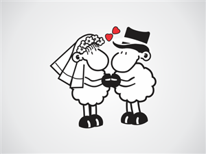 Illustration Design for two sheeps | Illustration Design by Ample Designs