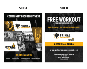 Design de Flyer par leopardgraphics pour PRIMAL EMPOWERMENT HQ | Design : #10755133