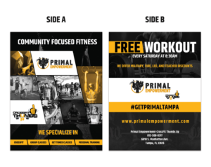 Design de Flyer par leopardgraphics pour PRIMAL EMPOWERMENT HQ | Design : #10759497