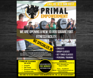 Design de Flyer par Venkat pour PRIMAL EMPOWERMENT HQ | Design : #10767852
