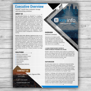 Key Information Systems, an Enterprise Services Company, needs a Company Overview Sales Sheet | Flyer-Design von SAI DESIGNS