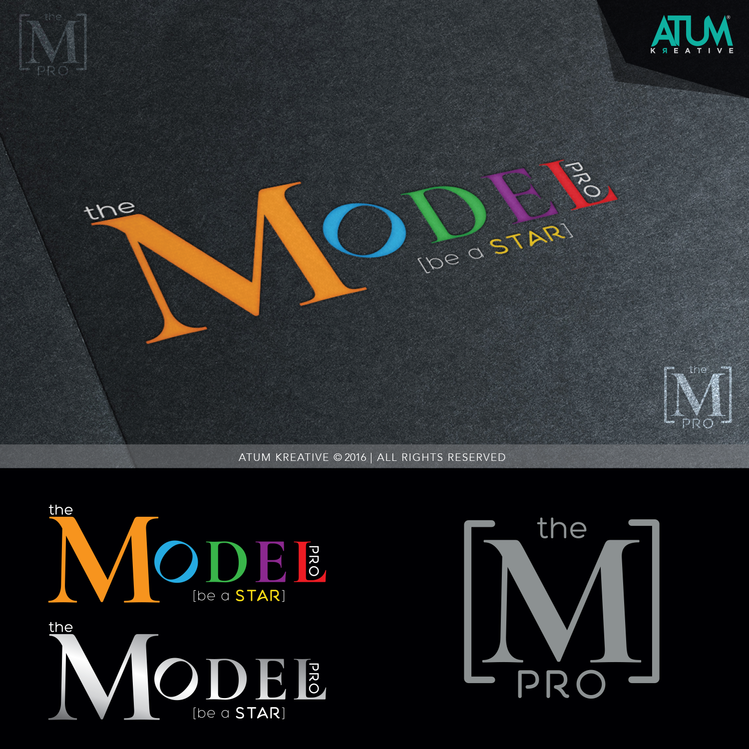 Logo Design by Atum Kreative™ for THE MODEL PRO | Design #10714993