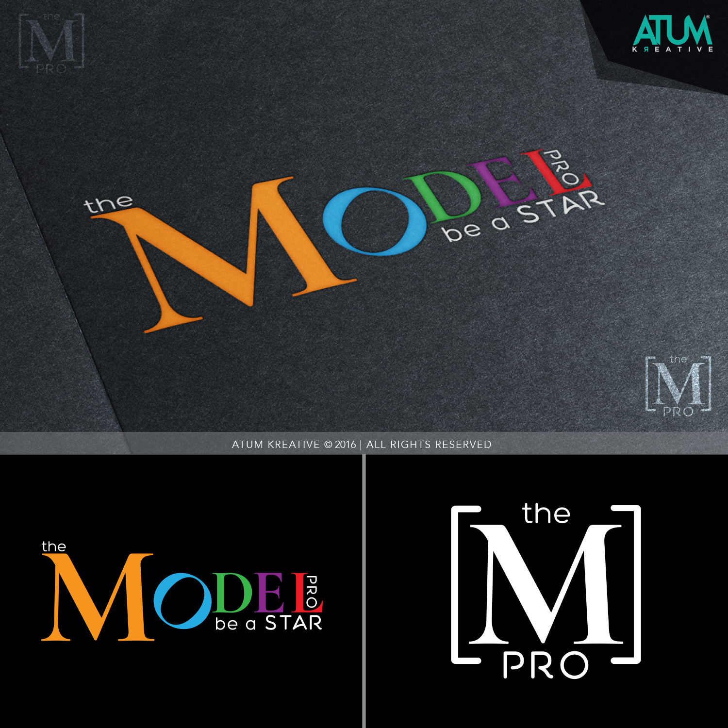 Logo Design by Atum Kreative™ for THE MODEL PRO | Design #10752031
