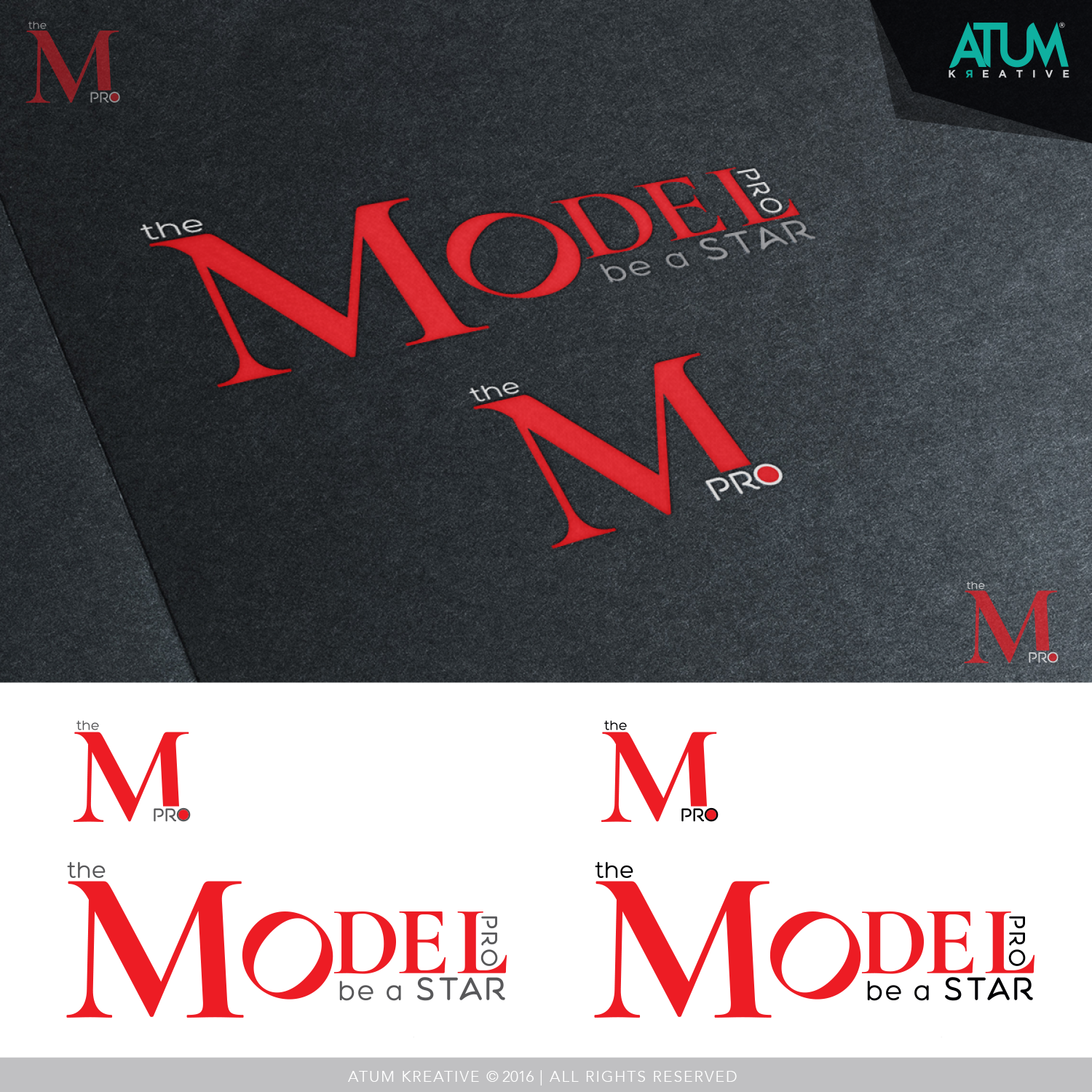 Logo Design by Atum Kreative™ for THE MODEL PRO | Design #10796006