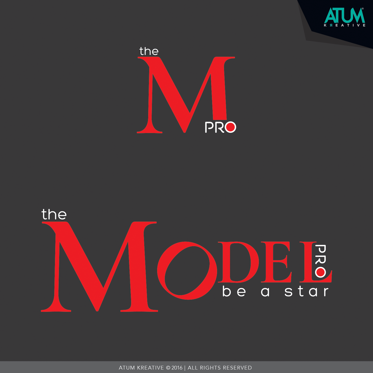 Logo Design by Atum Kreative™ for THE MODEL PRO | Design #10816507