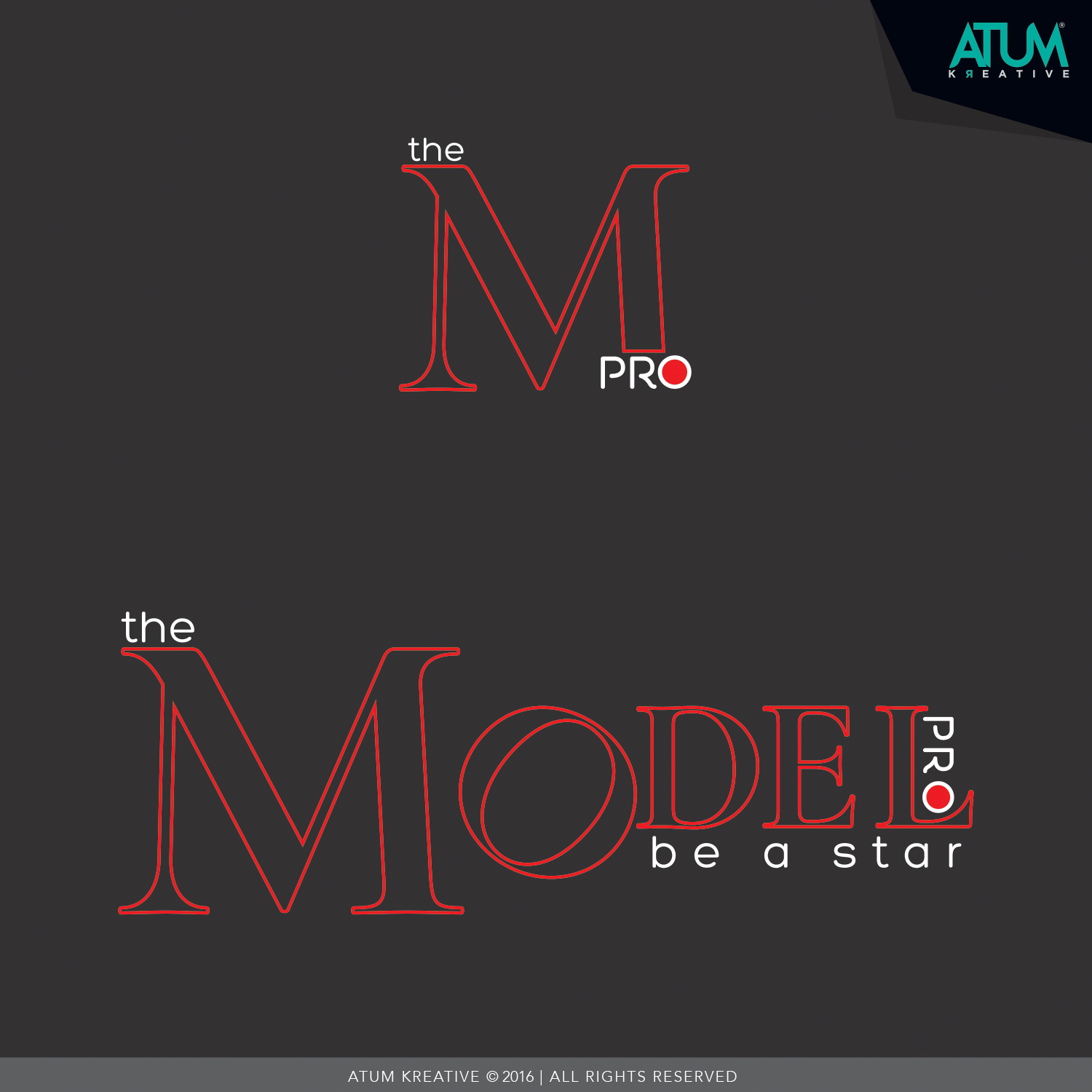 Logo-Design von Atum Kreative™ für THE MODEL PRO | Design #10834595
