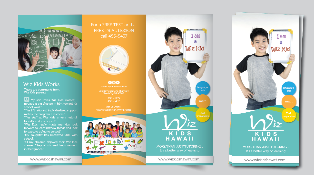 Brochure Design by alex989 for Wiz Kids | Design #10717934