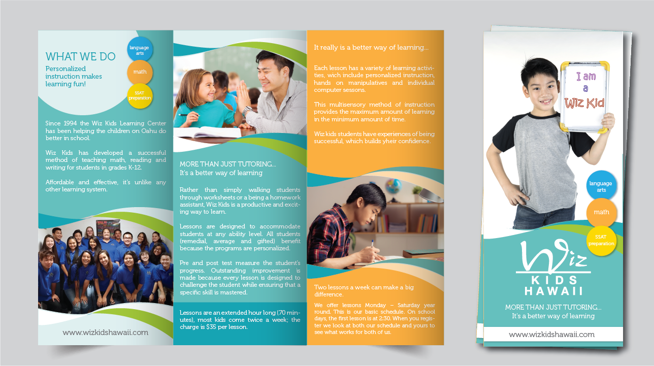 Brochure Design by alex989 for Wiz Kids | Design #10717935