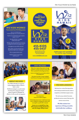 Design de Brochure par Kelalo pour Wiz Kids | Design : #10714552