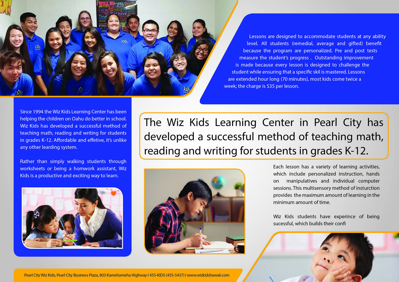 Design de Brochure par iTech Graphics pour Wiz Kids | Design #10717725