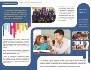 Design de Brochure par iTech Graphics pour Wiz Kids | Design : #10718247