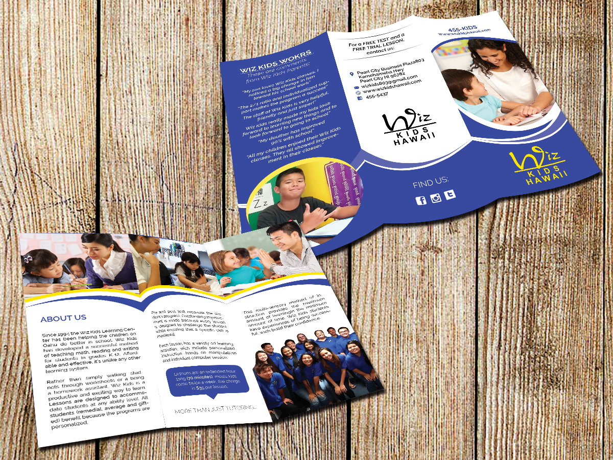 Brochure Design by Masha K for Wiz Kids | Design #10718751