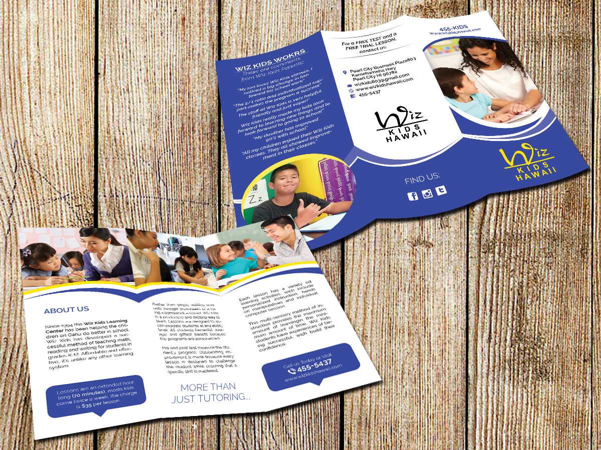 Diseño de Brochure por Masha K para Wiz Kids | Diseño #10730442