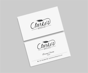 Business Card Design by INDIAN_Ashok for Clarke's Bread | Design: #10721421